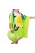 Poncho Top Dress Green Handpainting Flower Made In Bali